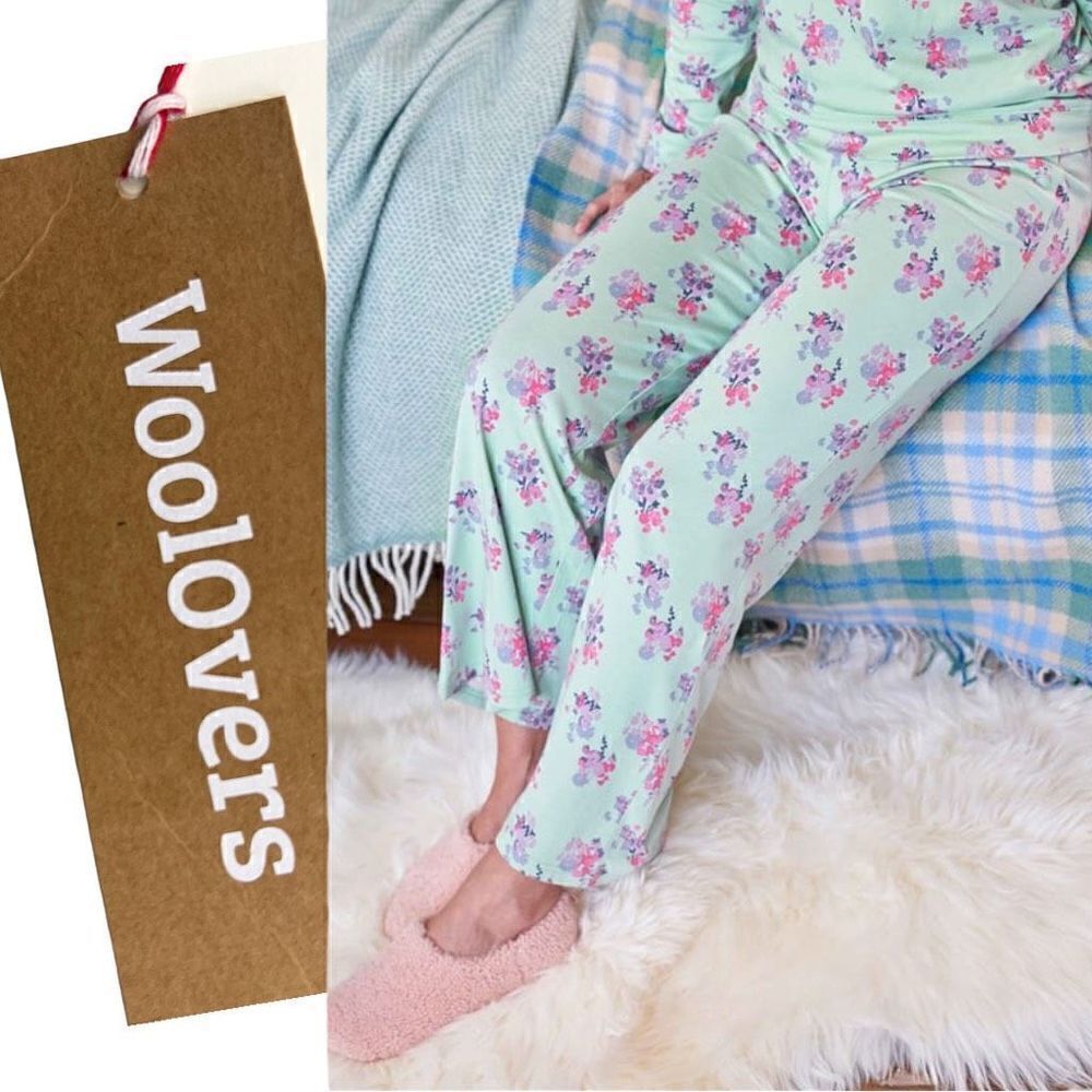 WOOLRICH Cotton Jersey Pyjama Bottom Women’s Large Bright Floral NWT
